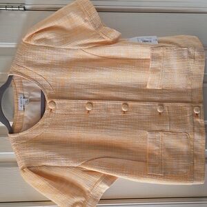 LIZ CLAIBORNE BRAND WOMEN'S GOLDEN FRONT BUTTON PROFESSIONAL JACKET SIZE 12